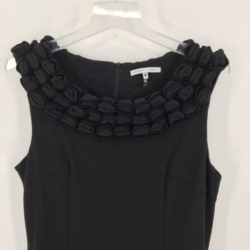 Tempo Paris Sleeveless Rosette Dress